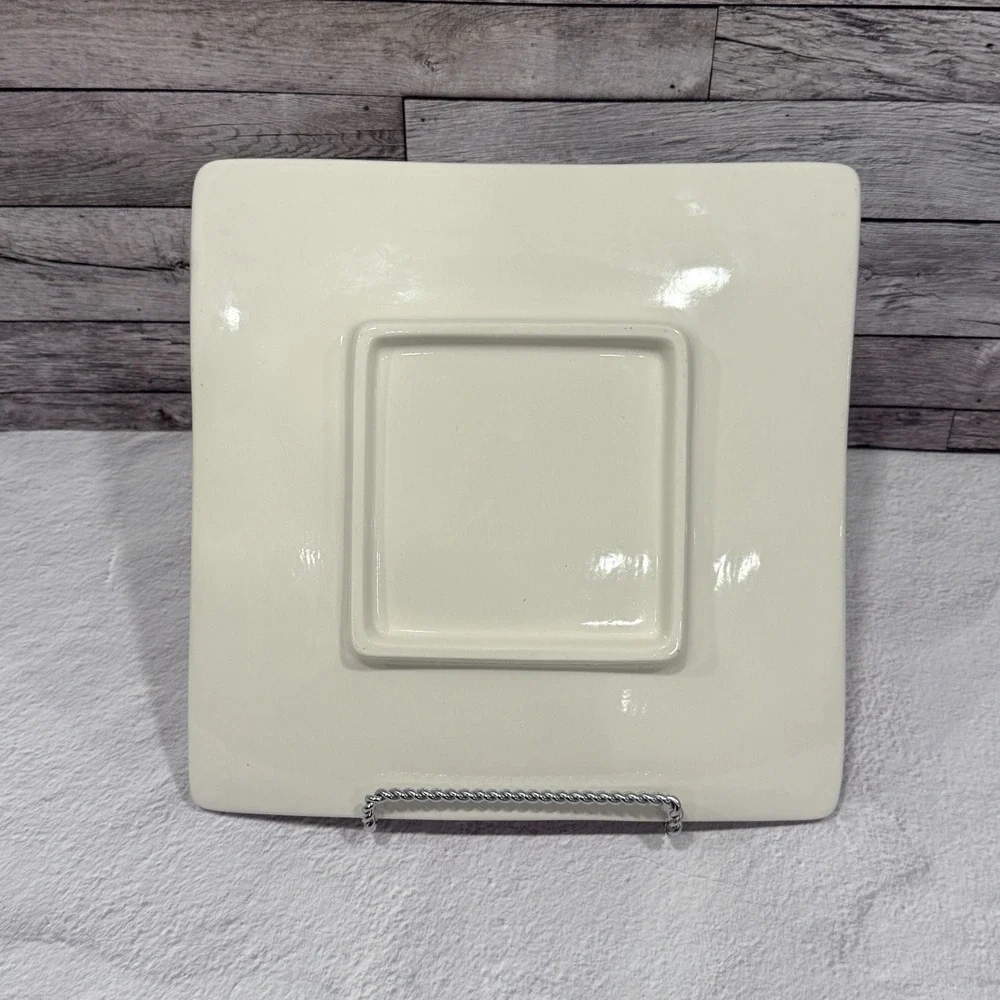 Hand Painted Heart Plate Follow‎ Your Heart XOXO Pink Square Art Wall Decor